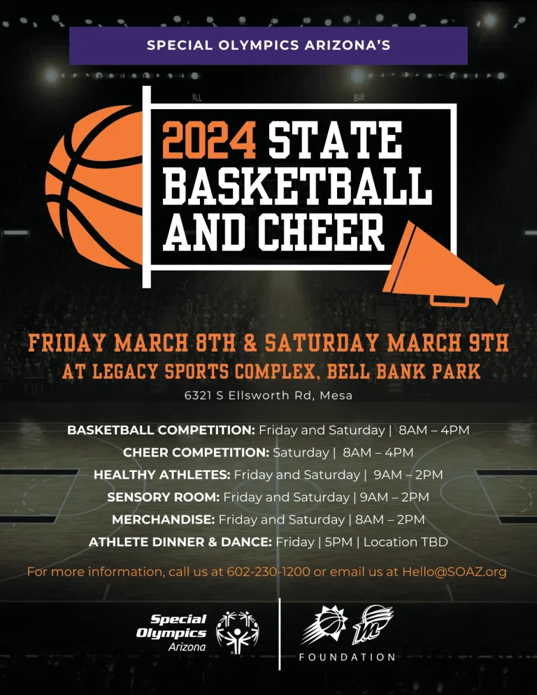 SPECIAL OLYMPICS ARIZONA TO KICK OFF 2024 STATE BASKETBALL AND CHEER