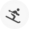 alpine skiing card icon