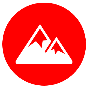 mountain red card icon